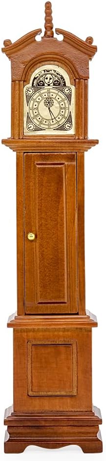 1/12 Miniature Grandfather Clock Dollhouse Victorian Furniture Accessories