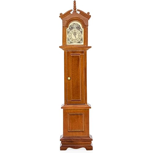 Odoria 1/12 Miniature Grandfather Clock Dollhouse Victorian Furniture Accessories