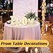 ChamBay Prom Decorations 2026, 4 Pcs Prom Letters with Warm LED Lights, Prom Centerpieces Table Decorations, Prom Party Supplies, Prom Backdrop Photo Booth Props, Lighted Prom Décor Sign (White) gallery 4