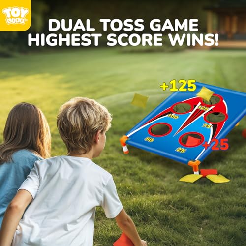 Image of TOY Life Bean Bags Toss Carnival Games, Cornhole, Outdoor Toys for Kids Ages 4-8, Backyard Game Sports & Outdoor Play, Outside Toys for Ages 5-7, Family Lawn Yard Games Birthday Party, Gift for Boys