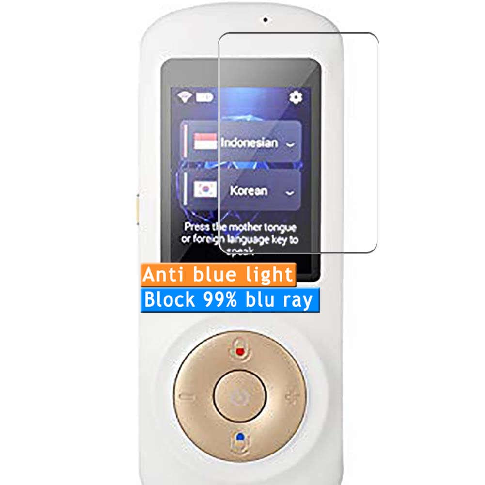 4-Pack Anti Blue Light Screen Protector, compatible with Birgus Translator VOVOMOR TPU Film Protectors Sticker [ Not Tempered Glass ]