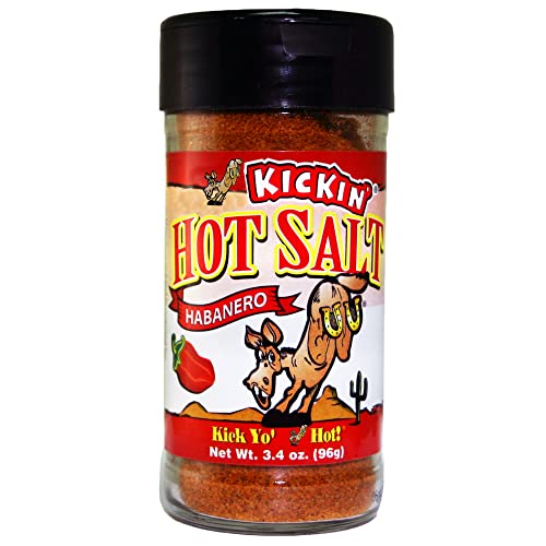 Kickin' Habanero Hot Spicy Salt - 3.4oz. Shaker Jar -