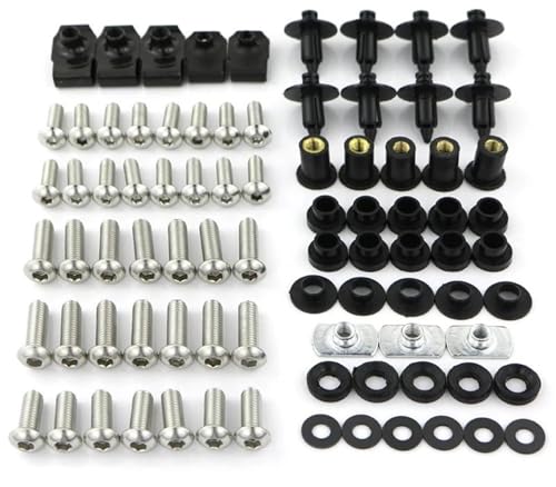Kit vis carénage moto noir CBR600RR fixation durable sans vibration