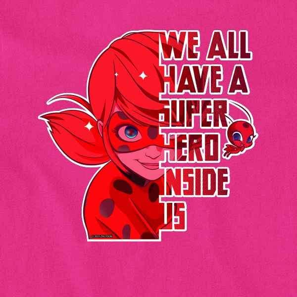 Miniatura 2 de Pop Threads Miraculous Ladybug and Cat Noir Merch Hero Inside Baby Toddler Kids Girl Boy T-Shirt