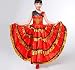 Estilo Gitano Princesa Niñas Trajes de Danza del Vientre Falda Flamenca Tradicional...
