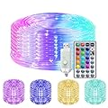 Solhice 40ft Color Changing LED Rope Lights for Outside Waterproof, 120 LEDs USB Powered Tube Lights for Bedroom Indoor with Remote Control, Rope Lighting for Garden Wedding Party