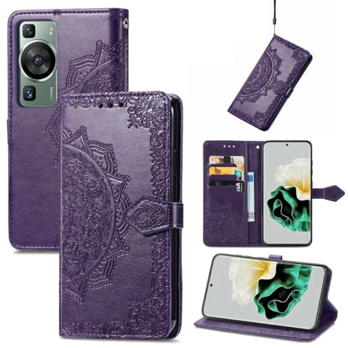 Housse Huawei P60 antichoc violette König Design avec support vidéo