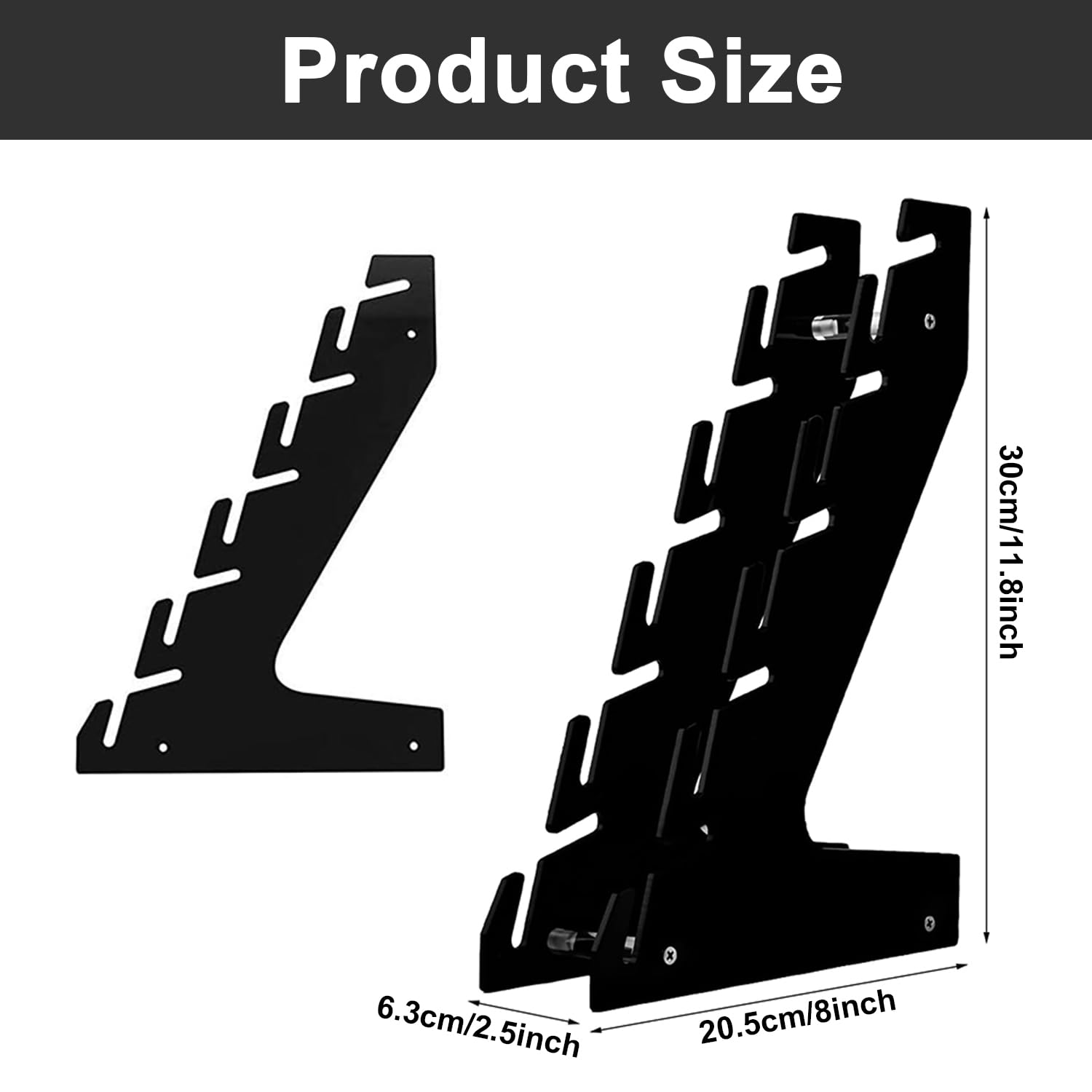 Hutständer Hat Rack Organizer,Cap Halter,Hutablage Fasst 5 Hüte Wandhalterung aus Acryl,Mützen Aufbewahrung,Huthalter passend Für Baseballkappen,Schränke, Schubladenschränke und Wände,Schwarz