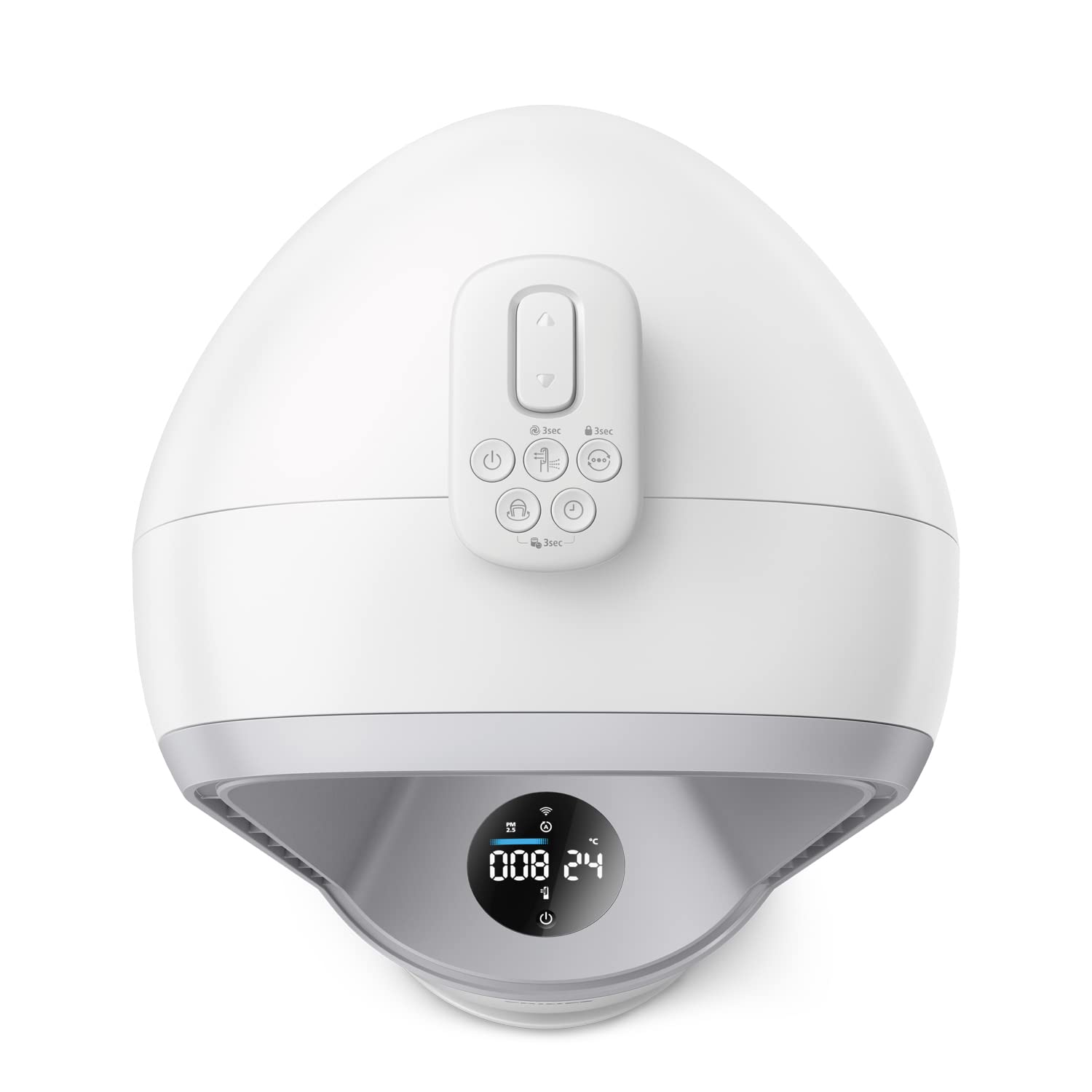 Philips Purificateur d'air Série 7000 - Purificateur & Ventilateur 2en1, jusqu'à 70 m², Élimine 99,97% des Allergènes et Polluants, Filtre HEPA, Capteurs Intelligents, Appli Air+, Blanc (AMF765/10)