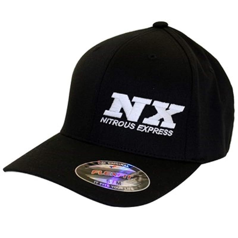 Boné Flex Fit Nitrous Express preto, tamanho Large-X-Large, 405
