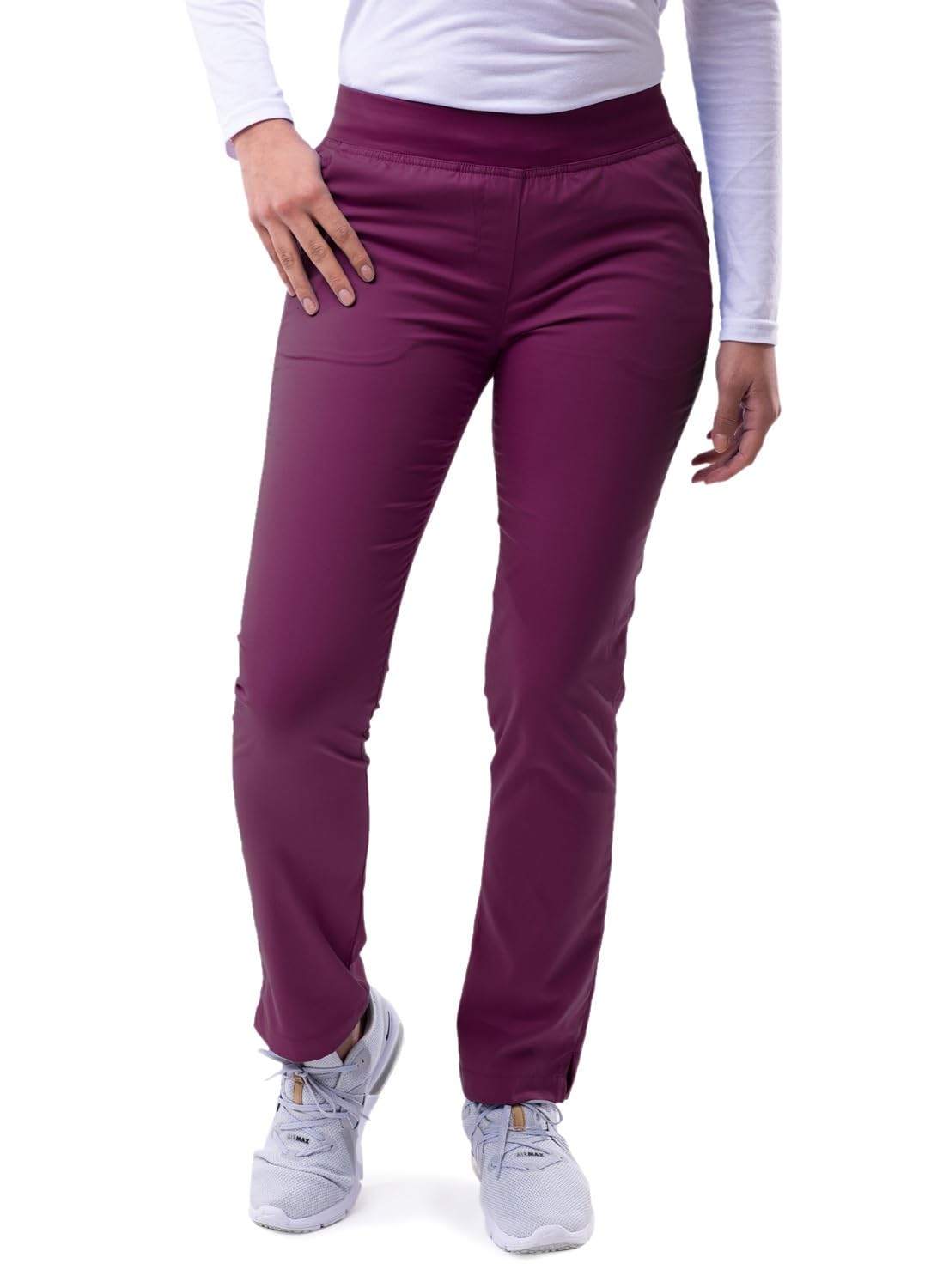 Adar Pro Scrubs for Women - Skinny Leg Yoga Scrub Pants