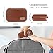 MOSISO Electronic Organizer Travel Case Compatible with MacBook Power Adapter, Compatible with Magic Mouse & Pencil, SD Card, USB Flash Disk with 4 Modular Insert & 2 Cable Tie & Snap Hook, Brown