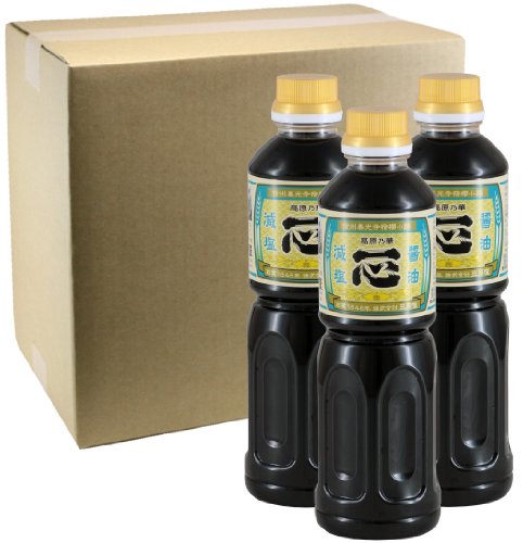 【三原屋】減塩醤油 500ml【12本入り】