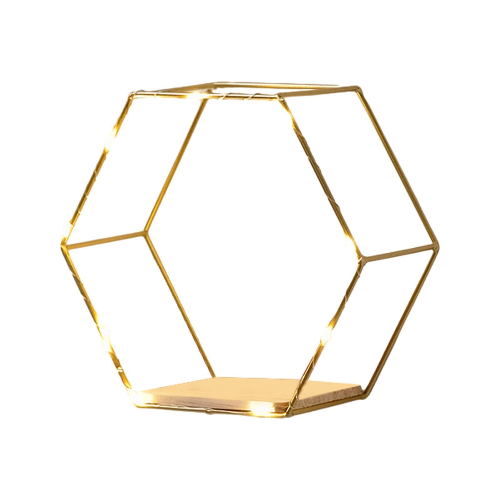 Étagère murale géométrique lumineuse pour transformer l'ambiance de votre salon