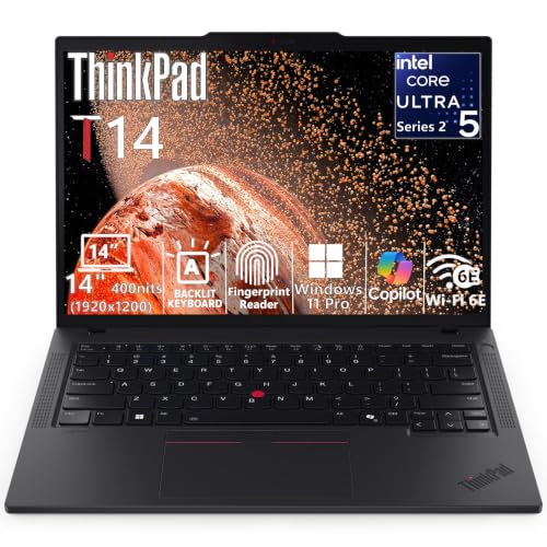 Image of Lenovo ThinkPad T14 Gen 6, Ultra 5 225U, 16GB DDR5, 512GB SSD, Win 11 Pro