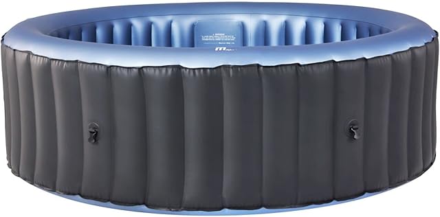 Bergen Latest Mspa Portable Hot Tub Round 4 Persons Outdoor Bubble Spa Pool Inflation Smart Filtration, UVC Sanitization Technology, 36 Degree Quick Heating