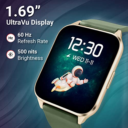 Image of Fastrack Reflex Beat+ 1.69 inch UltraVU Display Smartwatches Rakhi Gifts for Brother & Sister (Black-Rose Gold & Wine Red)