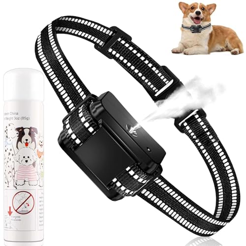 Citronella Bark Collar, Citronella Spray Dog Collar for Dogs Level 2 Sensitivity Adjustable Spray Collar, Safer Spray Training Dog Collar Suitable for All Types of Dogs [1*Spray Refill]