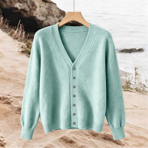Cardigan Sweaters for Women V Neck Long Sleeve Knit Cardigans Shrug - image 3