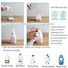 2 Pack Foaming Soap Dispenser 15oz Refillable Foam Liquid Hand Soap Empty Plastic Pump Bottle Container for Bathroom Vanities, Kitchen Sink, Hospital, Clinic, Clear 450ml #4
