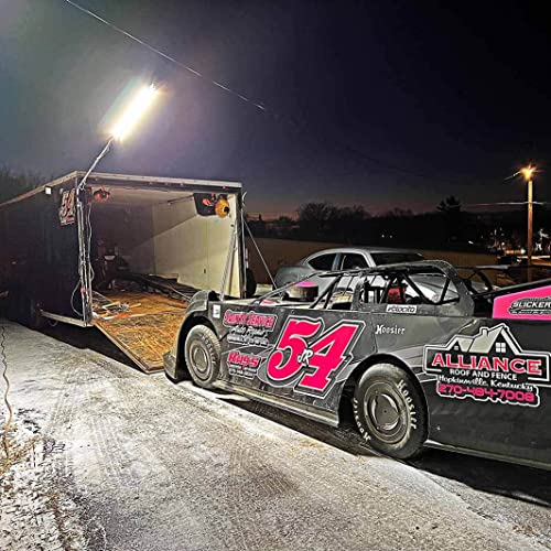 Racing Trailer Pit Light – Single 10 Foot Pole 10,000 Lumens