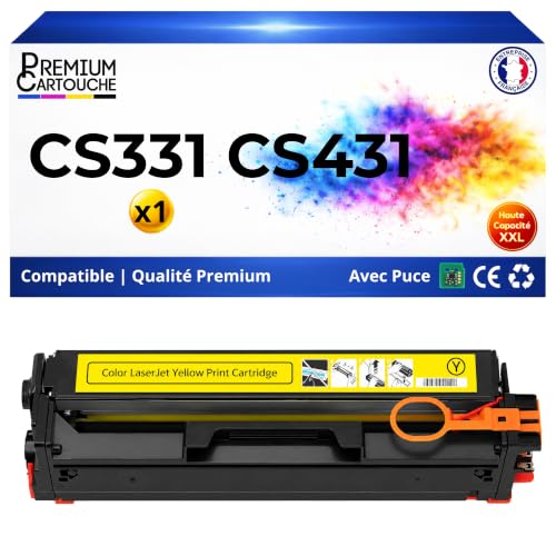 Cartouche Lexmark CX331 CX431 jaune haute capacité 20N20Y0 pour imprimante laser