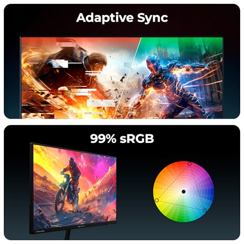 Image of ZEBRONICS N27A 27 inch Gaming Monitor, FHD 1920x1080, IPS-Antiglare Display, 300Nits, 180Hz, 1ms MPRT, HDR10, 99% sRGB, Adaptive Sync, 1 x DP | 1 x HDMI | 1 x 3.5mm