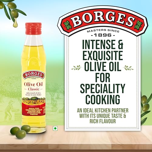 Image of Borges Classic Olive Oil - 250 ml | Multipurpose Pure Olive Oil | Packed in Spain
