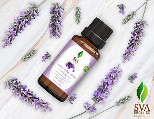 Sva Kashmir Lavender Essential Oil 1/3 Oz 100% Pure Natural Premium Therapeutic Grade For Diffuser, Aromatherapy, Skincare, Haircare, Soaps And Candles #TOP2