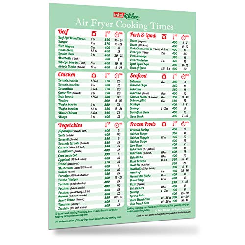 one sheet recipes - Must-Have Air Fryer Accessories Air Fryer Cooking Times All-in-One Magnet Accurate Instant Guide Big Text Easy to Read Healthy Handy Quick Cheat Sheet Chart 8”x11” Green Kitchen Gift Recipe Cookbooks