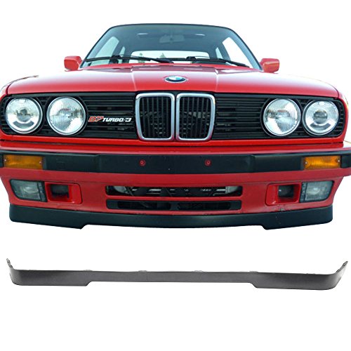 84-92 BMW E30 3-Series Lower Valance Poly urethane Add-On Front Bumper Lip Spoiler Bodykit Spoiler OE-Style