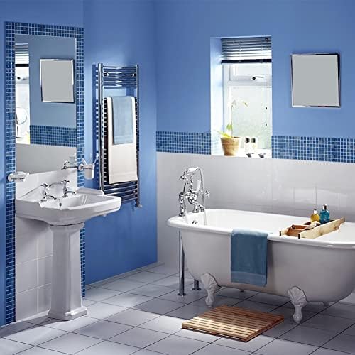 Miniatura 4 de HeloHo Papel tapiz azul de 118 x 15.7 pulgadas, con textura sólida, despegar y pegar, moderno, autoadhesivo, extraíble, impermeable, papel de