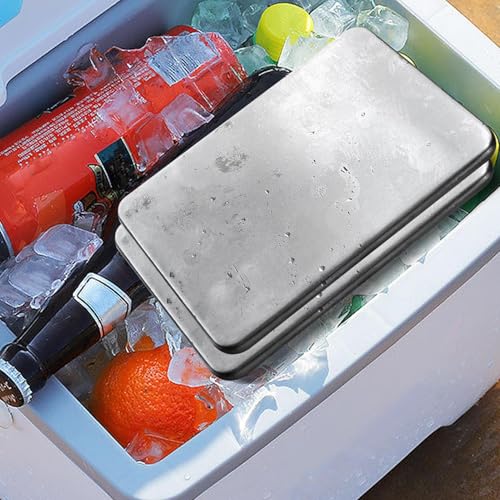 Bolsa de hielo reutilizable de acero inoxidable y enfriador para camping 2