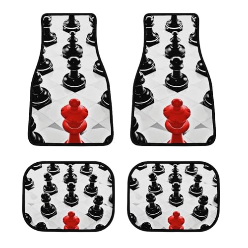 Tapis de sol de voiture pour l'hiver et la pluie au design damier moderne