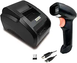 Impressora Não Fiscal Térmica 58mm + Leitor Boleto Código Semfio