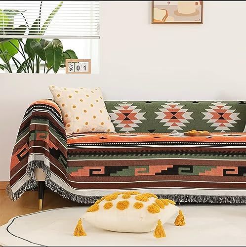Image of Lqprom Aztec Southwestern Throw Blanket,Native American Cover 51 inchx63 inch