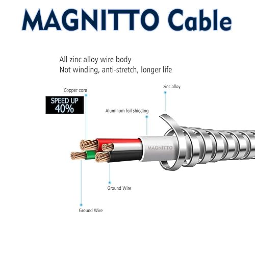 Miniatura 7 de Cable micro USB, aleación de zinc trenzado de metal extra duradero USB2.0 sincronización y sincronización de cable de carga para teléfonos Android