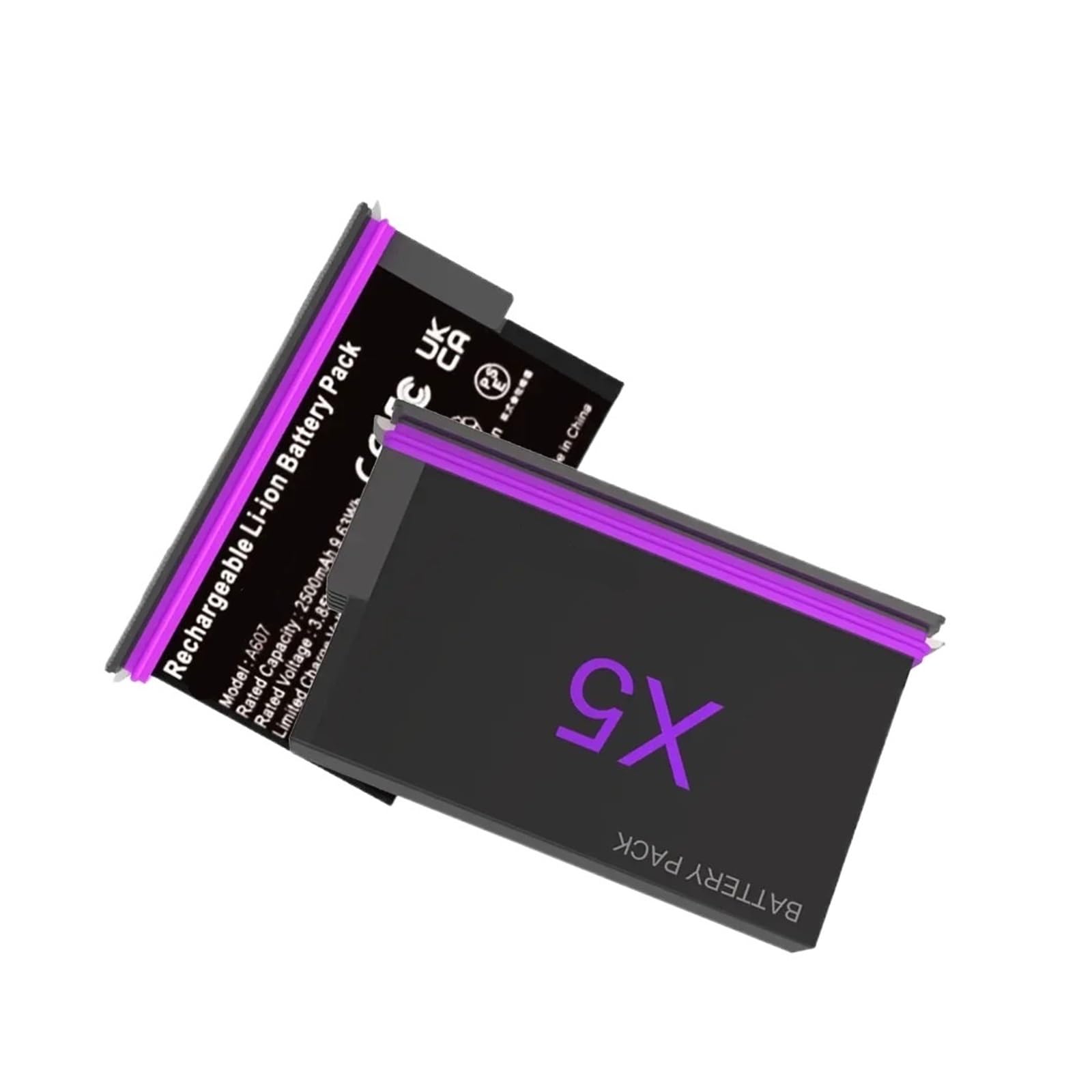 Akumulator 2500mAh 3,85V + Ładowarka 2-gniazdowa Akumulator Do Aparatu 360 Panoramiczne Akcje Akumulatory Akcesoria Do Aparatu - Kompatybilny Z Insta360 X5(2battery)