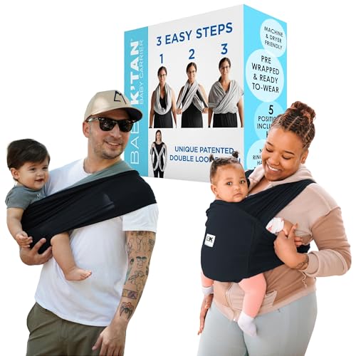 Image of Active Oasis Baby K'tan Baby Carrier Wrap: #1 Easy Pre-Wrapped Baby Sling Gift | Breathable Sport Blend | UVA/UVB Infant Sun Protection | Promotes Safe Hygiene | Newborn up to 35lb (See Size Chart)