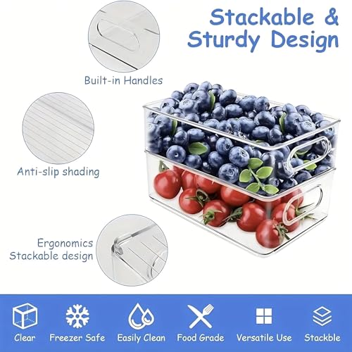 9-Pack-Refrigerator-Organizer-Bins-3-Sizes-Clear-Pantry-Storage-with-Handles-for-Fridge-Freezer-Shelves-Drawer-Bins-Snack-Organizer-for-Home-Kitchen