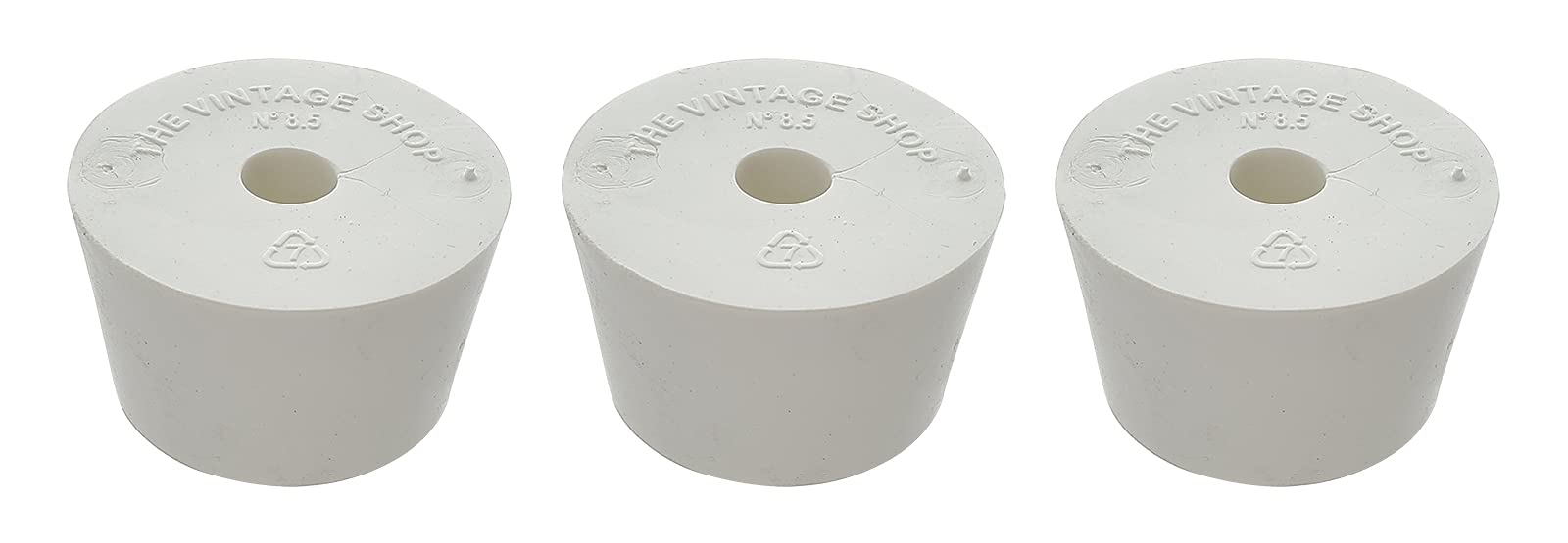 Home Brew Ohio #8.5 Drilled Rubber Stopper Set of 3