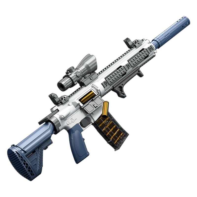Toy Foam Blasters, M416 Shell Ejection Soft Bullet Gun EVA Soft Sniper Rifle, Blaster Weapon Toys Gun Kids Garden Shooting Game Birthday Gift for Boys Girls Teens (Blue)