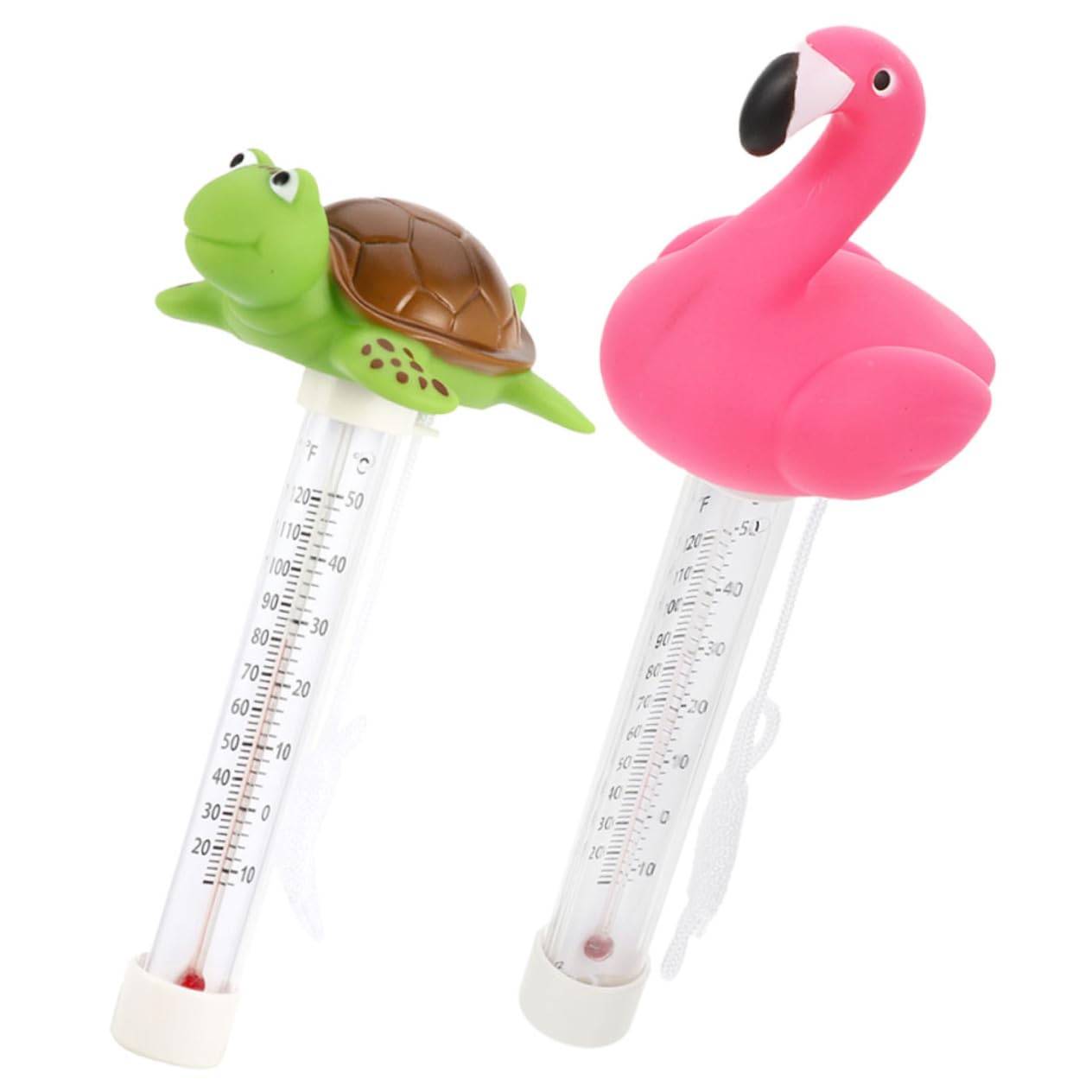 TOYANDONA 4 Set Termometro Per L'acqua in Fenicottero Galleggiante Termometro Per Vasca Idromassaggio Per La Temperatura Della Piscina Acqua Vasca Plastica 2 Pezzi*4