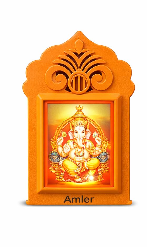 LED Ganesh Mantra Chanting Box with Volume Control & Multiple Bhajans 35 in 1 | Ganpati Aarti & Mantra Player | Glowing Divine Image | Rechargeable Devotional Music Box for Home Temple & Gifting-picture-35