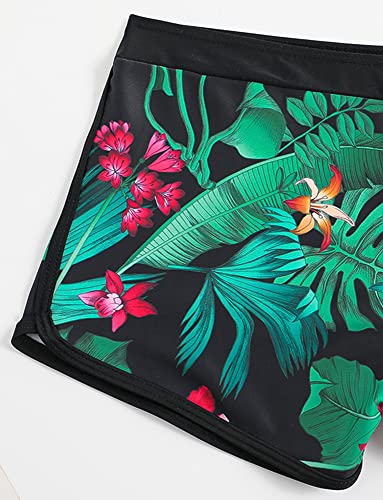 Women's Two Piece Halter Swimsuit V Neck Push Up Bikini Set Swimwear with Boyshorts Swimwear for Swimming Pool2