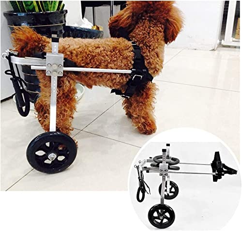Yanhao Dog Wheelchair, Dog Walker, Advanced Small Animal Disability Paralyzed Sports Wheel, Hind Leg Rehabilitation (Size : Xxs) #TOP9