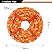 Cosirulnta 1/2 Inch Arborist Rigging Rope (150 Ft) - Orange Double Braid Polyester Tree Rope & Bull Rope, High Visibility Safety Line - 48 Strand High Tensile Strength