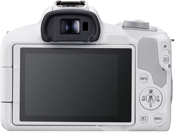 Canon Canon Mirrorless Camera EOS R50 18-45mm Lens White 64GB Extreme PRO UHS-I SDXC Memory Card + Canon 200ES EOS Shoulder Bag 3 Items