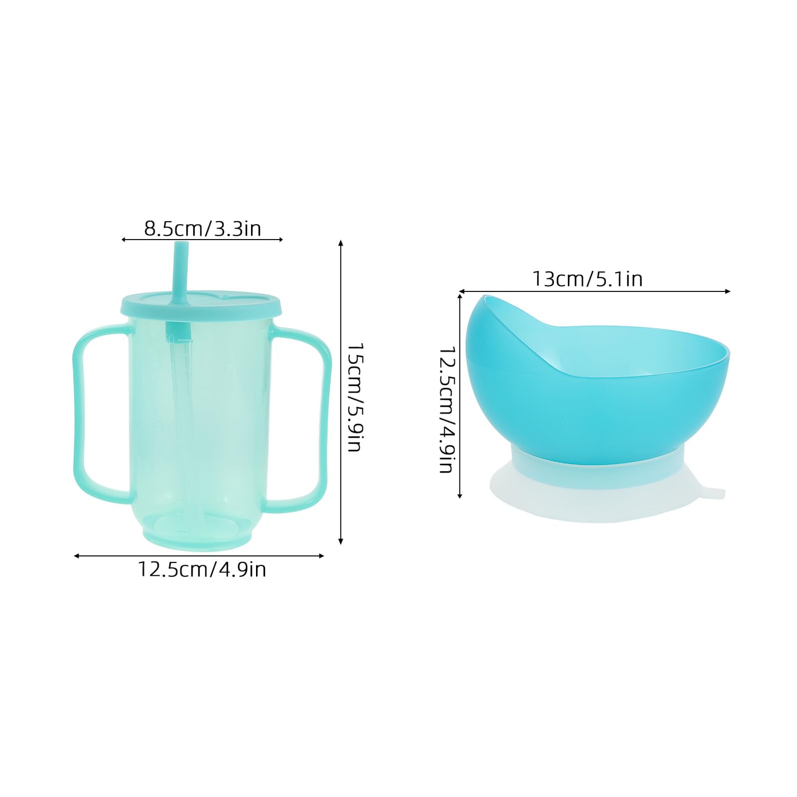 BESTYASH Tazza per Alimenti Liquidi per Anziani, Set 1 Pezzo Plastico