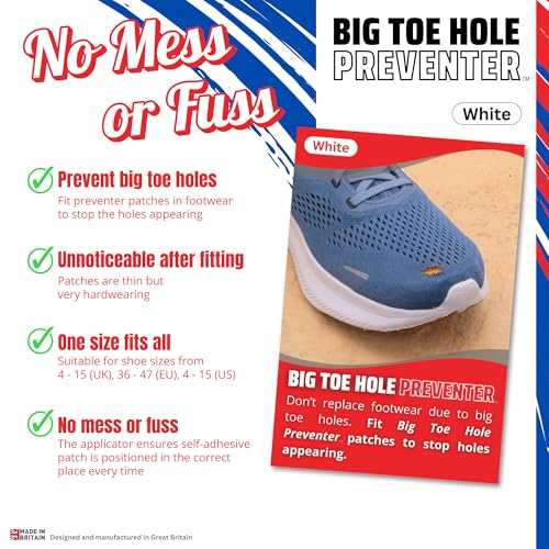 image for Trainer Armour - Big Toe Hole Preventer, self-Adhesive Patches with a 